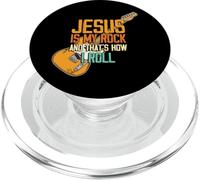Jesus Is My Rock And That Is How I Roll Christian PopSockets PopGrip for MagSafe