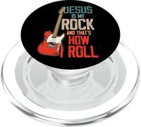 Jesus Is My Rock And That Is How I Roll Christian PopSockets PopGrip for MagSafe
