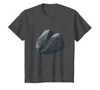 Jesus is My Rock: Inspirational Christian Graphic, Jesus T-Shirt, Kids, Dark Heather Grey, 6 Years