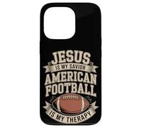 Jesus Is My Savior American Football Is My Therapy Case for iPhone 13 Pro