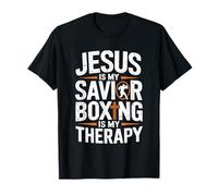 Jesus Is My Savior Boxing Is My Therapy T-Shirt
