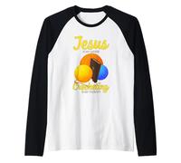 Jesus is My Savior Crochet Therapy Funny Crocheting Raglan Baseball Tee