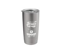 Jesus is My Savior Drumming Percussion Christian Drummer Stainless Steel Insulated Tumbler