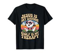 Jesus is My Savior Golf is My Therapy, Golfer and Golfing T-Shirt
