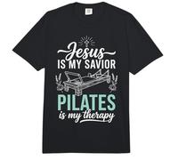 Jesus is My Savior Pilates is My Therapy Comfort Colors Adult Heavyweight T-Shirt