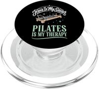 Jesus Is My Savior Pilates Is My Therapy PopSockets PopGrip for MagSafe