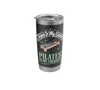 Jesus is My Savior Pilates is My Therapy Stainless Steel Insulated Tumbler