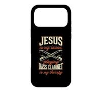 Jesus Is My Savior Playing Bass Clarinet Is My Therapy Case for iPhone 17 Pro Max