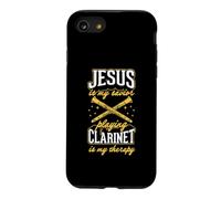 Jesus Is My Savior Playing Clarinet Is My Therapy Case for iPhone SE (2020) / 7/8
