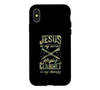 Jesus Is My Savior Playing Clarinet Is My Therapy Case for iPhone X/XS