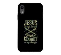 Jesus Is My Savior Playing Clarinet Is My Therapy Case for iPhone XR