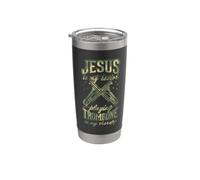 Jesus is My Savior Playing Trombone is My Therapy Stainless Steel Insulated Tumbler