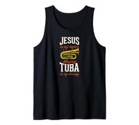 Jesus is My Savior Playing Tuba is My Therapy Tank Top