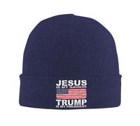 Jesus is My Savior Trump is My President Gifts Slouchy Beanies Hats Winter Knit Hat Soft Warm Slouch Beanie Cap Black