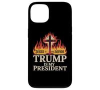 Jesus Is My Savior Trump Is My President Pro Trump Supporter Case for iPhone 13