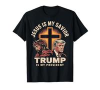 Jesus Is My Savior Trump Is My President Religious Political T-Shirt
