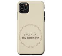 Jesus Is My Strength Christian Crown of Thorns Case for iPhone 11 Pro Max