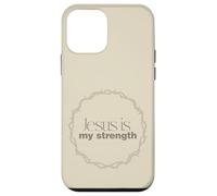 Jesus Is My Strength Christian Crown of Thorns Case for iPhone 12 mini