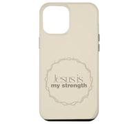 Jesus Is My Strength Christian Crown of Thorns Case for iPhone 12 Pro Max