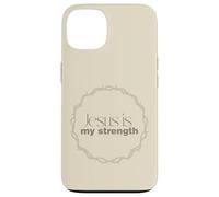 Jesus Is My Strength Christian Crown of Thorns Case for iPhone 13