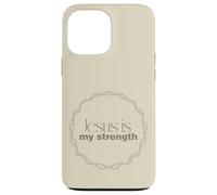 Jesus Is My Strength Christian Crown of Thorns Case for iPhone 13 Pro Max