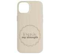 Jesus Is My Strength Christian Crown of Thorns Case for iPhone 14 Plus