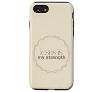 Jesus Is My Strength Christian Crown of Thorns Case for iPhone SE (2020) / 7 / 8