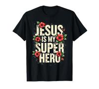 Jesus is My Super Hero Christians Bible Religious T-Shirt