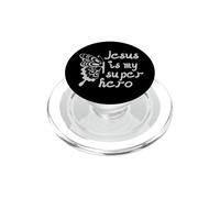 Jesus is my superhero Butterfly Design Faith-Based Fashion PopSockets PopGrip for MagSafe