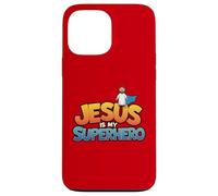 Jesus Is My Superhero Christian Men Boy God Son Good Toddler Case for iPhone 13 Pro Max