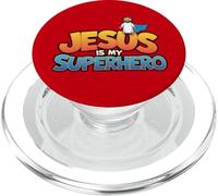 Jesus Is My Superhero Christian Men Boy God Son Good Toddler PopSockets PopGrip for MagSafe