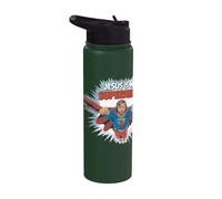 Jesus is My Superhero Comic-Style Funny Christian Religious Stainless Steel Insulated Water Bottle