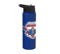 Jesus is My Superhero Comic-Style Funny Christian Religious Stainless Steel Insulated Water Bottle