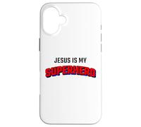 Jesus is My Superhero - Kids & Adult Christian Faith Comic Case for iPhone 16 Plus