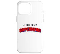 Jesus is My Superhero - Kids & Adult Christian Faith Comic Case for iPhone 16 Pro Max