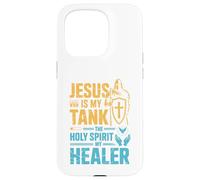 Jesus Is My Tank The Holy Spirit My Healer Christian Gamer Case for iPhone 15 Pro