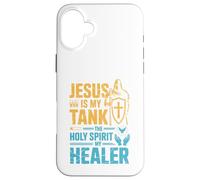 Jesus Is My Tank The Holy Spirit My Healer Christian Gamer Case for iPhone 16 Plus