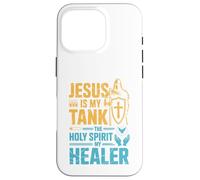 Jesus Is My Tank The Holy Spirit My Healer Christian Gamer Case for iPhone 16 Pro