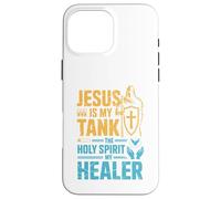 Jesus Is My Tank The Holy Spirit My Healer Christian Gamer Case for iPhone 16 Pro Max