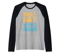 Jesus is My Tank The Holy Spirit My Healer Christian Gamer Raglan Baseball Tee