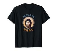 Jesus is Real Christian Inspirational Iconography Value Graphic T-Shirt