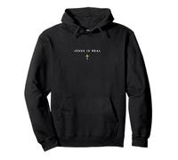 Jesus is Real Cross Subtle Christian Faith in God Pullover Hoodie