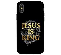 Jesus Is Real King Lion of Judah Christian Faith Case for iPhone X/XS