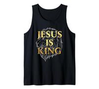 Jesus is Real King Lion of Judah Christian Faith Tank Top