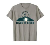 Jesus is Risen - Passover Easter Christ Empty Tomb & Cross T-Shirt
