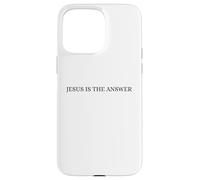 Jesus Is the Answer Christian Faith Religious Word Art Case for iPhone 15 Pro Max