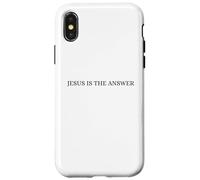 Jesus Is the Answer Christian Faith Religious Word Art Case for iPhone X/XS