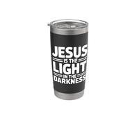 Jesus is The Light in The Darkness Stainless Steel Insulated Tumbler
