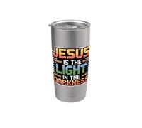 Jesus is The Light in The Darkness Stainless Steel Insulated Tumbler