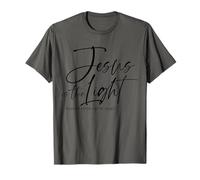 Jesus is The Light - Inspirational Bible Verse Christian T-Shirt